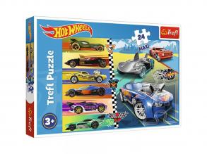 Gyors Hot Wheels autók 24 db-os Maxi puzzle - Trefl