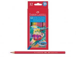 Faber-Castell: Aquarell színesceruza készlet 12db + 1db ecset
