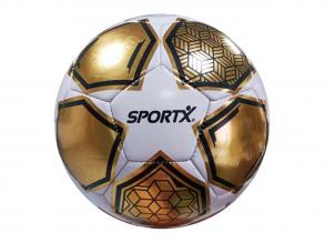 SportX Champion focilabda, arany fehér, csillogó, 330-350 g, 21 cm