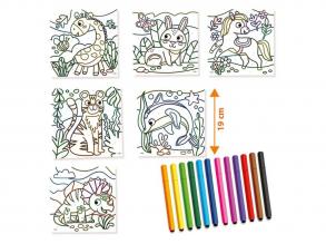 SES Számok szerint festés  háromszög alakú fogantyúval ellátott ceruzák