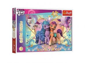 Én kicsi pónim: Csillámos pónik 100db-os puzzle - Trefl