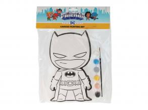 Vászonkép DC Comics  Batman  ecsettel és 6 festékkel