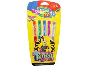 Colorino Kids Tatoo Gel Pens - Csillámos Tetoválos Zseléstoll