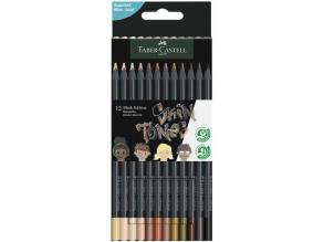 Faber-Castell: Black Edition Skin Tone testszínű 12db-os színes ceruza készlet