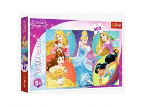 Disney Hercegnők: Találkozz a hercegnőkkel 100db-os puzzle - Trefl