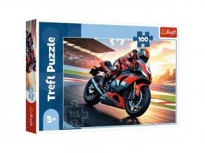 Versenymotor a pályán 100 db-os puzzle - Trefl