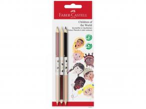 Ezt mondtad: Faber-Castell: Children of the World testszínű színes ceruza készlet 3db-os