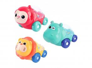 Playgo Zoom csörgő állatos autó, többféle, 1 db