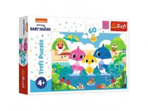 Baby Shark: Vakáción a család- Együtt a csapat 60db-os puzzle - Trefl