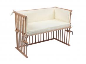 Szülői ágyhoz rögzíthető gyermekágy 88x44 cm, matraccal