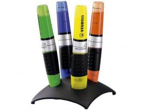Stabilo: Luminator XT különböző színű szövegkiemelő 4db-os szett asztali tárolóval