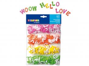 PlayBox: Öntapadós habszivacs betuk különbözo színekben 2,5cm 400 db-os csomag