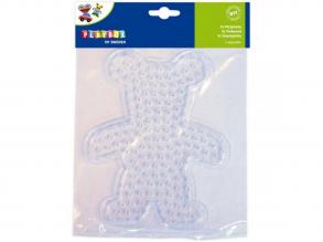 Playbox: XL vasalható gyöngy alaplap  1 darab (mackó, autó vagy szív forma)