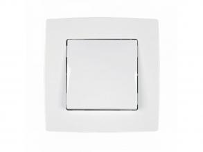 Kétpólusú váltókapcsoló , fehér metál színű