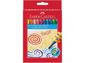 Faber-Castell: Twist zsírkréta szett 12db-os