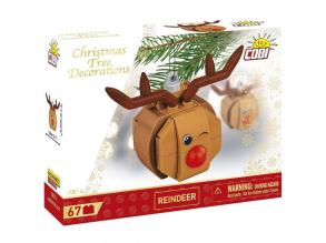 COBI: Karácsonyfadísz rénszarvas építőjáték (20014)
