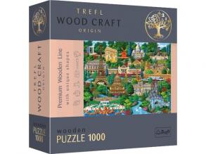 Wood Craft Híres helyek: Franciaország 1000db-os prémium fa puzzle - Trefl