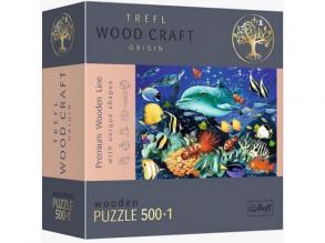 Wood Craft: Élet a tengerben fa puzzle 500+1db-os - Trefl
