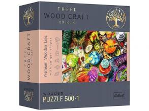 Wood Craft: Színes koktélok fa puzzle 500+1db-os - Trefl