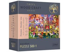 Wood Craft: Mágikus világ fa puzzle 500+1db-os - Trefl