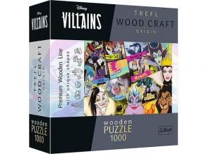 Wood Craft: Disney Főgonoszok 1000 db-os puzzle - Trefl