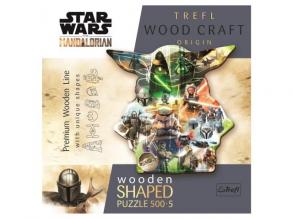Wood Craft: Star Wars Titokzatos Grogu 500+5db-os prémium fa puzzle - Trefl