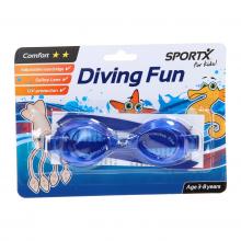 SportX Comfort gyerek úszószemüveg, 3-8 éveseknek