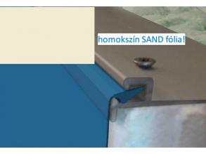 Négyszögletes fólia Ökopool medencékhez, standard, 8 x 4 x 1,45 m, 0,8mm, SAND