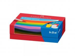 Faber-Castell: Tégelyes tempera szett 6x20ml