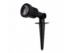 LED lámpatest , kerti , leszúrható , 5W , hideg fehér , IP65 , sötét szürke