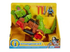 Fisher-Price: Imaginext krokodil és Hook kapitány játékszett - Mattel