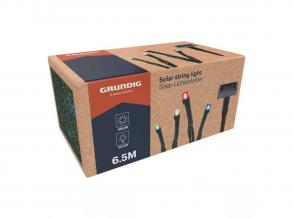 Napelemes fényfüzér 50 LED, többszínű