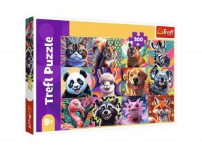 Vicces állatportrék 300 db-os puzzle - Trefl