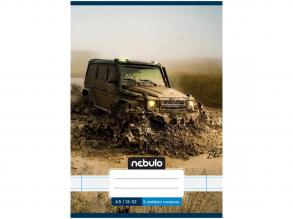Nebulo: Tűzött 3. osztályos off road terepjáró mintás vonalas füzet 12-32 A/5