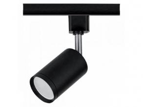 Sínes LED lámpa , track light , 1 fázisú , 2 pólusú , GU10 foglalat , fém , fekete , Elmark , TL2032