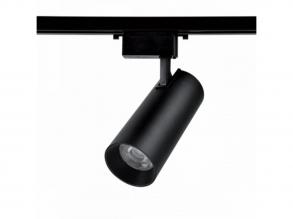 Sínes LED lámpa , track light , 1 fázisú , 2 pólusú , 23 Watt , meleg fehér , fekete , Elmark , TL2025