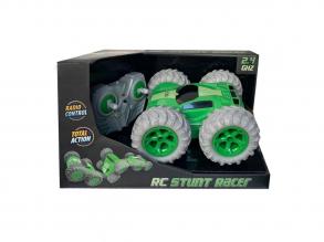 RC Flip 360 fokban átforduló akrobata távirányítós versenyautó zöld