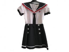 Kis Matrózlány lány jelmez 128-as méretben 6-7 éveseknek