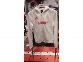 Pres Hoody W Adidas női fehér/piros/zöld színű Olimpia kapucnis pulóver