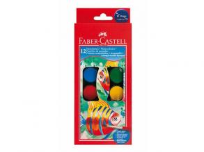 Faber-Castell: Vízfesték 12db-os szett 24mm-es korongokkal