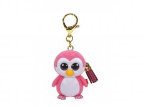 Mini Boos clip műanyag figura GLIDER - rózsaszín pingvin