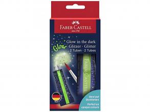 Faber-Castell: Sötétben világító csillám ragasztó 2x12ml