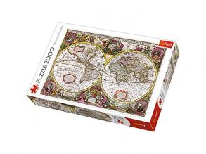 A New Land and Water Map of the Entire Earth 1630 puzzle 2000 db-os - Trefl