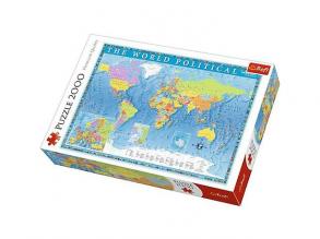 A világ politikai térképe 2000db-os puzzle - Trefl