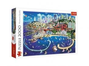 San Francisco öböl 2000db-os puzzle - Trefl