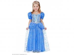 Kék mesebeli hercegnő lány jelmez