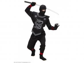 Fekete Ninja fiú jelmez