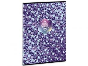 Wonderland ghost-blue négyzethálós füzet A/4