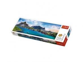 Lofoten, Norvégia Panoráma puzzle 500db-os - Trefl