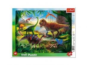 Dinoszauruszok 25 db-os keretes puzzle - Trefl
